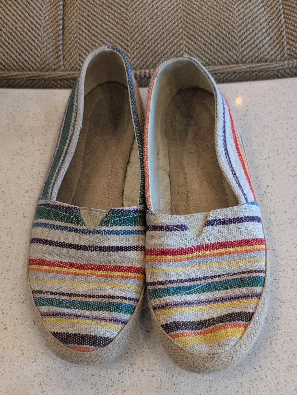 Women’s Multicolor Striped Slip-On Espadrilles